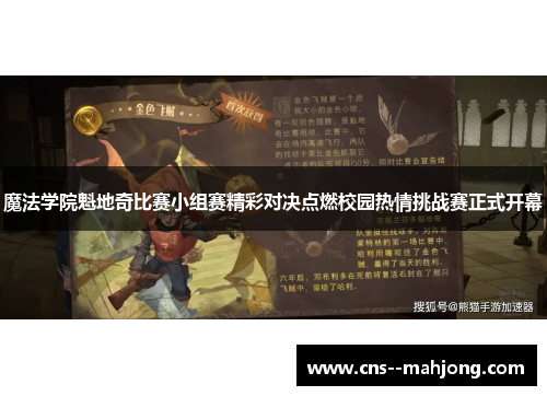 魔法学院魁地奇比赛小组赛精彩对决点燃校园热情挑战赛正式开幕